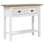 BODO solid pine wood console table brown 91x35x74 cm by vidaXL, Side tables - Ref: Foro24-355072, Price: 100,10 €, Discount: %