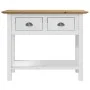 BODO solid pine wood console table brown 91x35x74 cm by vidaXL, Side tables - Ref: Foro24-355072, Price: 100,10 €, Discount: %