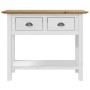 Mesa consola BODO madera maciza de pino marrón 91x35x74 cm de vidaXL, Mesas auxiliares - Ref: Foro24-355072, Precio: 101,98 €...