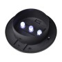 Lámparas solares para valla exterior 12 uds LED negro de vidaXL, Iluminación de exterior - Ref: Foro24-277122, Precio: 77,56 ...