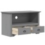 Mueble de TV 2 cajones BODO madera de pino gris 91,5x44,5x56 cm de vidaXL, Muebles TV - Ref: Foro24-355076, Precio: 103,90 €,...