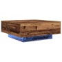 Mesa de Café Madera Antigua y Azul 80 x 80 x 31 cm en Mesas de centro | Comprar online en Foru.es
