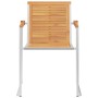 Sillas de jardín 4 uds madera maciza teca y acero inoxidable en Sillas de jardín | Comprar online en Foru.es