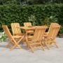 Juego de comedor de jardín 7 piezas madera maciza de teca de vidaXL, Conjuntos de jardín - Ref: Foro24-3155004, Precio: 636,9...