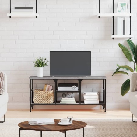 Mueble TV hierro y madera contrachapada gris Sonoma 100x35x45cm de vidaXL, Muebles TV - Ref: Foro24-831801, Precio: 50,76 €, ...