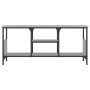 Mueble TV hierro y madera contrachapada gris Sonoma 100x35x45cm de vidaXL, Muebles TV - Ref: Foro24-831801, Precio: 50,76 €, ...