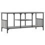 Mueble TV hierro y madera contrachapada gris Sonoma 100x35x45cm de vidaXL, Muebles TV - Ref: Foro24-831801, Precio: 50,76 €, ...