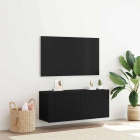 Conjunto de mueble de TV Roble Negro 100 x 30 x 41 cm en Muebles TV | Comprar online en Foru.es