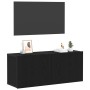 Conjunto de mueble de TV Roble Negro 100 x 30 x 41 cm en Muebles TV | Comprar online en Foru.es