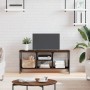 Mueble TV hierro madera contrachapada roble marrón 100x35x45 cm de vidaXL, Muebles TV - Ref: Foro24-831802, Precio: 52,33 €, ...