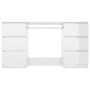 Escritorio de madera contrachapada blanco brillo 140x50x77 cm de vidaXL, Escritorios - Ref: Foro24-800816, Precio: 227,38 €, ...