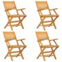 Juego de comedor para jardín 5 piezas madera maciza de teca de vidaXL, Conjuntos de jardín - Ref: Foro24-3155032, Precio: 382...
