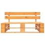 Sofá de jardín de palets con cojines grises madera de pino de vidaXL, Sofás de exterior - Ref: Foro24-277444, Precio: 129,82 ...