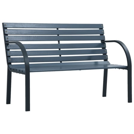 Banco de jardín madera gris 120 cm de vidaXL, Bancos de jardín - Ref: Foro24-47936, Precio: 110,21 €, Descuento: %