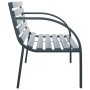 Banco de jardín madera gris 120 cm de vidaXL, Bancos de jardín - Ref: Foro24-47936, Precio: 110,21 €, Descuento: %
