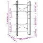 Estantería de 5 niveles madera ingeniería blanca 100x30x175 cm de vidaXL, Librerías y estanterías - Ref: Foro24-3081998, Prec...