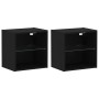 Estante flotante con estante 2 pcs Negro 40 x 28,5 x 40 cm en Armarios y almacenamiento | Comprar online en Foru.es