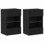 Conjunto de mueble de TV 2 pcs Negro 40 x 30 x 60,5 cm en Armarios y almacenamiento | Comprar online en Foru.es