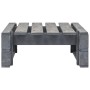 Otomana de palés para jardín madera gris de vidaXL, Otomanas de exterior - Ref: Foro24-44696, Precio: 47,11 €, Descuento: %