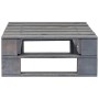 Otomana de palés para jardín madera gris de vidaXL, Otomanas de exterior - Ref: Foro24-44696, Precio: 47,11 €, Descuento: %