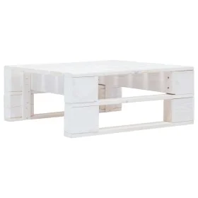 Weißer Gartenpaletten-Hocker aus Holz von vidaXL, Hocker für den Außenbereich - Ref: Foro24-45758, Preis: 49,48 €, Rabatt: %
