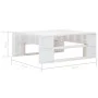 Weißer Gartenpaletten-Hocker aus Holz von vidaXL, Hocker für den Außenbereich - Ref: Foro24-45758, Preis: 49,48 €, Rabatt: %