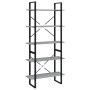 Estantería de 5 niveles contrachapada gris Sonoma 80x30x175 cm de vidaXL, Librerías y estanterías - Ref: Foro24-3114017, Prec...