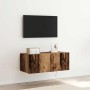 Mueble de TV Montado en la Pared Madera Vieja 80 x 35 x 31 cm en Muebles TV | Comprar online en Foru.es