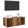 Mueble de TV Montado en la Pared Madera Vieja 80 x 35 x 31 cm en Muebles TV | Comprar online en Foru.es