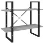 Estantería de 5 niveles contrachapada gris Sonoma 80x30x175 cm de vidaXL, Librerías y estanterías - Ref: Foro24-3114017, Prec...
