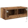 Mueble de TV Montado en la Pared Madera Vieja 80 x 35 x 31 cm en Muebles TV | Comprar online en Foru.es