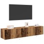 Mueble de TV Montado en la Pared 2 pcs Madera Vieja en Muebles TV | Comprar online en Foru.es