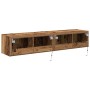 Mueble de TV Montado en la Pared 2 pcs Madera Vieja en Muebles TV | Comprar online en Foru.es