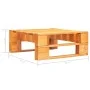 Otomana de jardín de palets madera marrón miel de vidaXL, Otomanas de exterior - Ref: Foro24-45764, Precio: 44,37 €, Descuent...