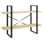 Estantería de 2 niveles madera maciza de pino 100x30x70 cm de vidaXL, Librerías y estanterías - Ref: Foro24-806472, Precio: 4...