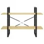 Estantería de 2 niveles madera maciza de pino 100x30x70 cm de vidaXL, Librerías y estanterías - Ref: Foro24-806472, Precio: 4...