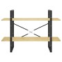 Estantería de 2 niveles madera maciza de pino 100x30x70 cm de vidaXL, Librerías y estanterías - Ref: Foro24-806472, Precio: 4...