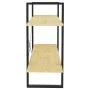 Estantería de 2 niveles madera maciza de pino 100x30x70 cm de vidaXL, Librerías y estanterías - Ref: Foro24-806472, Precio: 4...