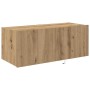 Mueble de TV Montado en la Pared Roble artesanal en Muebles TV | Comprar online en Foru.es