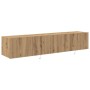 Mueble de TV Montado en la Pared 2 pcs Roble artesanal en Muebles TV | Comprar online en Foru.es