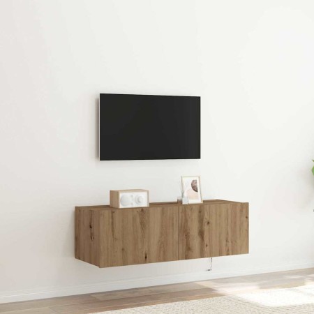 Mueble de TV Montado en la Pared Roble artesanal en Muebles TV | Comprar online en Foru.es