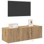 Mueble de TV Montado en la Pared Roble artesanal en Muebles TV | Comprar online en Foru.es