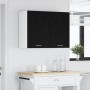 Mueble colgante con estante Lyon Roble Negro 80 x 31 x 60 cm en Armarios de cocina | Comprar online en Foru.es