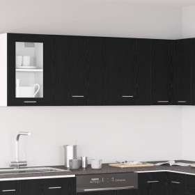Mueble colgante Lyon 2 pcs Roble Negro 50 x 31 x 60 cm en Armarios de cocina | Comprar online en Foru.es