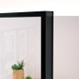 Puerta de interior vidrio templado y aluminio negro 93x201,5 cm de vidaXL, Puertas para el hogar - Ref: Foro24-153660, Precio...