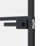 Puerta de interior vidrio templado y aluminio negro 93x201,5 cm de vidaXL, Puertas para el hogar - Ref: Foro24-153660, Precio...