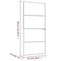 Interior door made of tempered glass and black aluminum, measuring 93x201.5 cm. by vidaXL, Doors for the home - Ref: Foro24-1...
