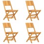 Juego de comedor para jardín 5 piezas madera maciza de teca de vidaXL, Conjuntos de jardín - Ref: Foro24-3155038, Precio: 365...