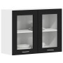 Mueble colgante con estante Lyon Roble Negro 80 x 31 x 60 cm en Armarios de cocina | Comprar online en Foru.es