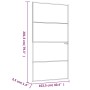 Puerta interior vidrio templado y aluminio negro 102x201,5 cm de vidaXL, Puertas para el hogar - Ref: Foro24-153661, Precio: ...